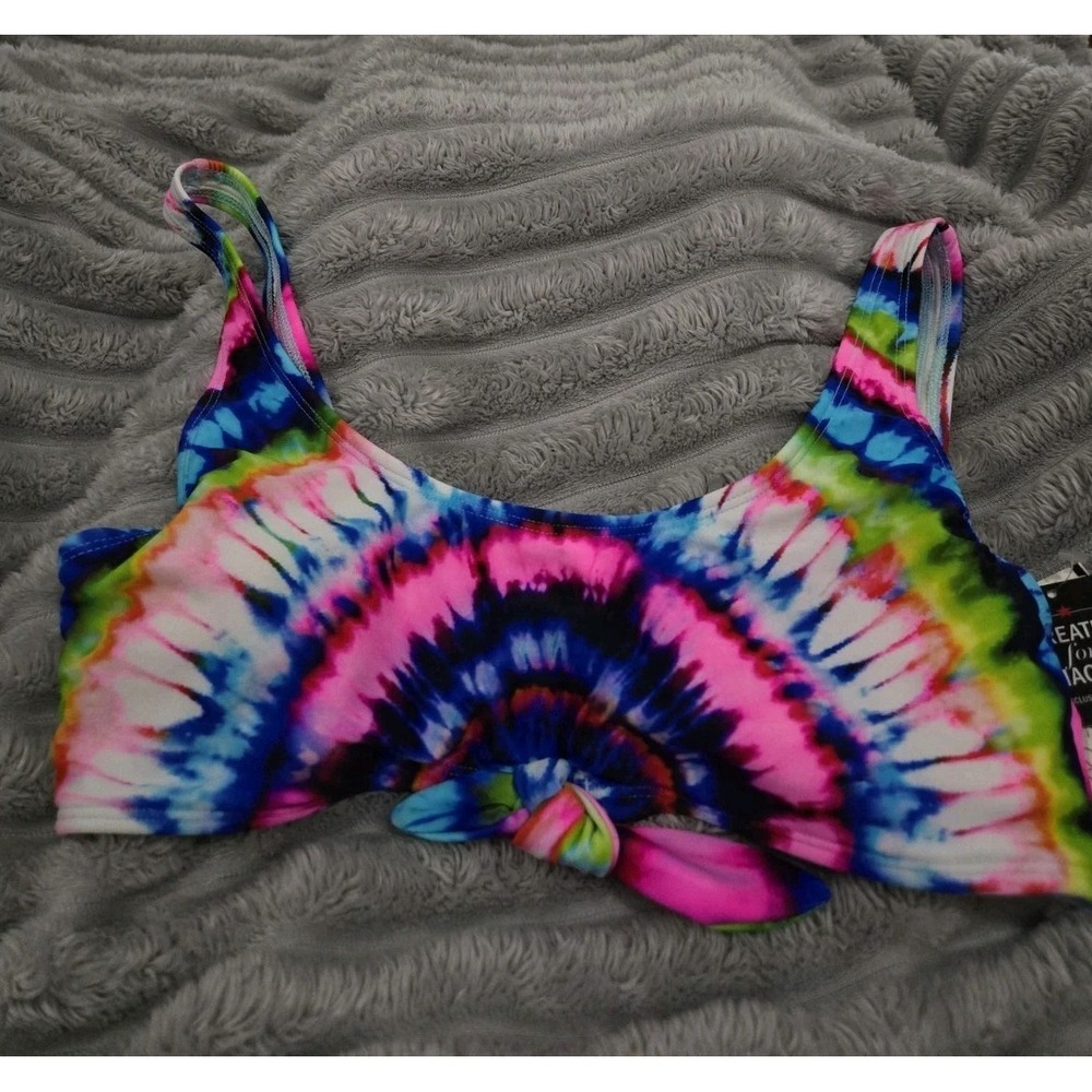 Salt + Cove‎ Womens TIE-DYE Bikini Swimsuit Top SMALL NWT MSRP $19.99